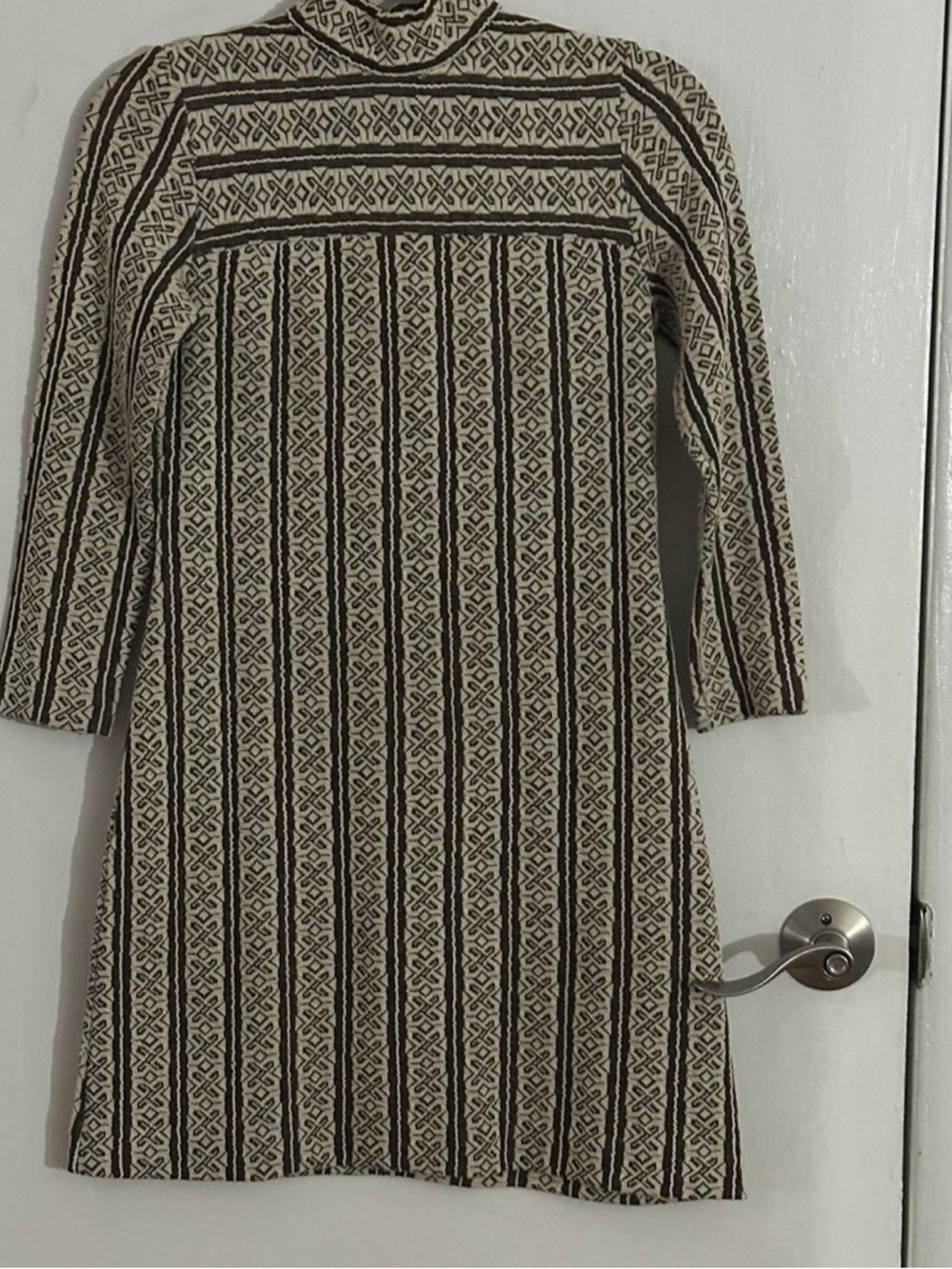 Vintage 1960s Mod Knit Mini Dress